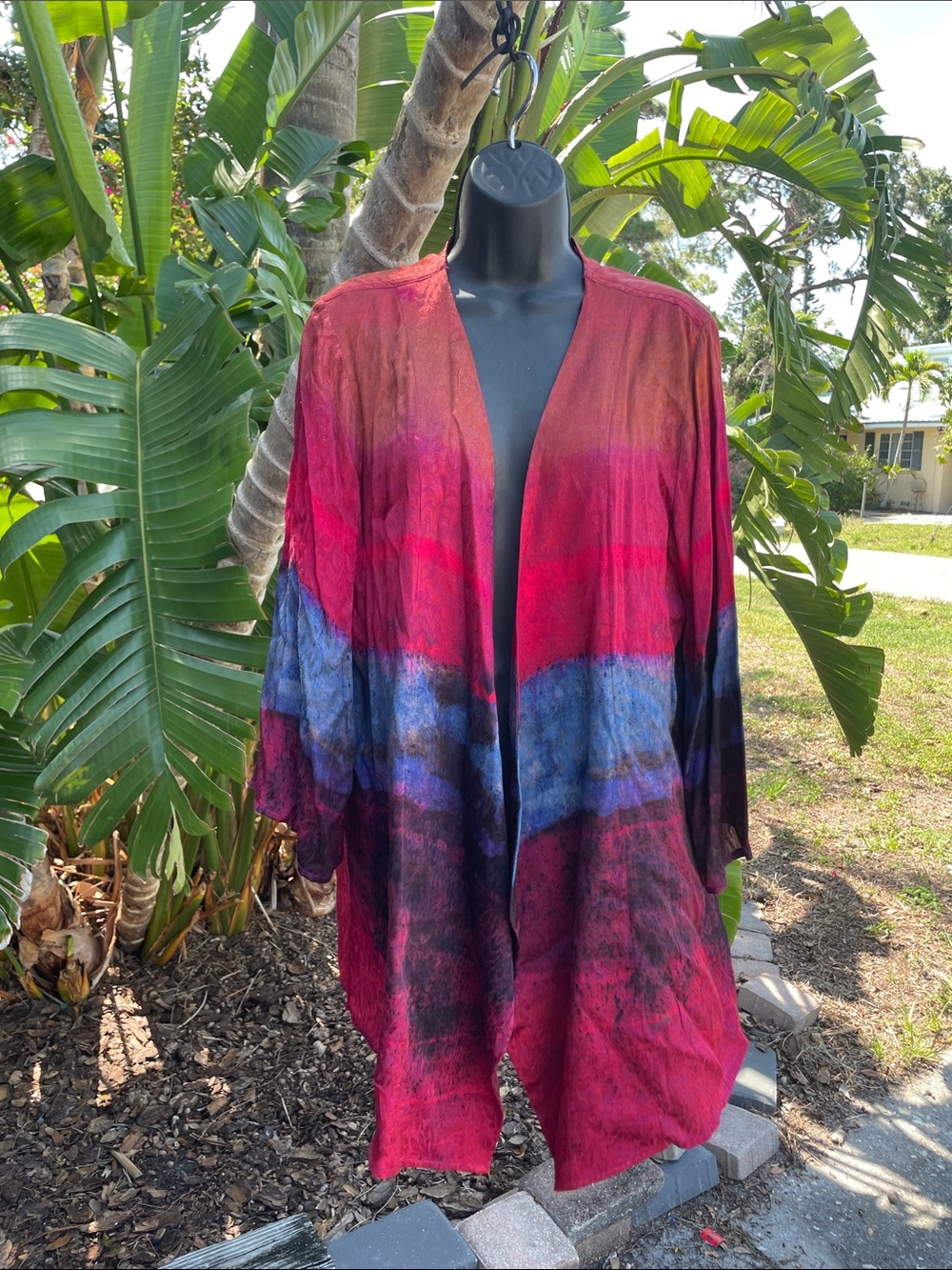 soft Surroundings ombre  brocade topper jacket